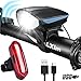 DARKBEAM USB Super Bright Bike Light Set Rechargeable Waterproof LED Bicycle Horn Headlight Taillight Lights Front and Rear Easy to Install Cycling Safety Commuter Best for Mountain Road