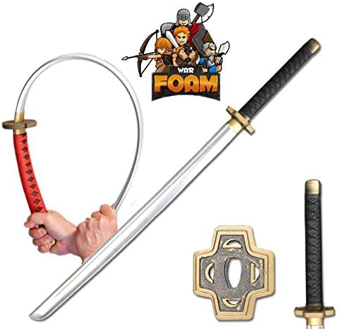 WarFoam Fantasy Samurai Katana Foam Sword Chrome Finish Blade Cosplay Costume
