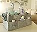 northparc Baby Diaper Caddy- Nursery Diaper Tote Bag, Changing Table Storage bin, Large Portable car Travel Organizer for Wipes and Toys, Newborn Registry Must Have, Baby Shower Gift for BOY Girl