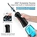 iTeknic Cordless Water Flosser for Teeth Dental Oral Water Irrigator portable with 300ml Water Tank, 5 Jet Tips Teeth Cleaner for Braces, 3 Modes, IPX7 Waterproof, USB Rechargeable, 1 Tips Box (black)