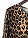 Joeoy Women's Casual Leopard Print Long Sleeve Dress-L