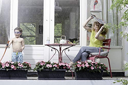 elho Barcelona XL 80 - Übertopf für Balkon & Außen - Ø 77.8 x H 20.3 cm - Schwarz/Anthrazit – Bild 6