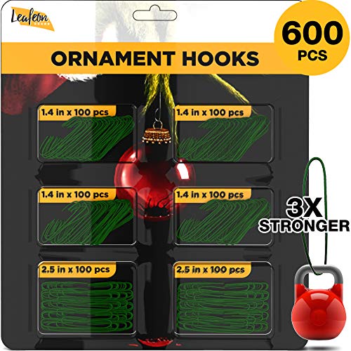 Algopix Similar Product 15 - Leafeon 600 Pack Ornament Hooks 