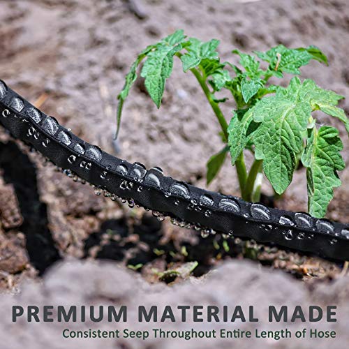 H2O WORKS Flat Weeper Soaker Hose, 50 Feet Dripping Water Hose Heavy Duty Garden Hose Pricepulse
