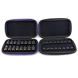 FLYMEI Portable Essential Oil Carrying Case Oils Case for Oils Organizer - Easy to Hold 16 (2ml/3ml) oil bottles (Black)
