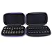 FLYMEI Portable Essential Oil Carrying Case Oils Case for Oils Organizer - Easy to Hold 16 (2ml/3ml) oil bottles (Black)