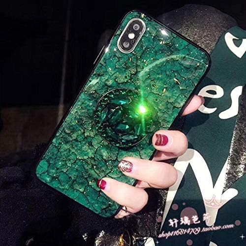 tuehanshop - Glitter Marble Diamond Ring Holder Silicone Phone case for 7 8 6 S Plus X XR XS 11 Pro MAX for S8 S9 S10 Note 8 9 Material - for S9-Style 134