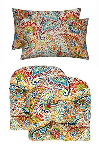 u shaped wicker chair cushions