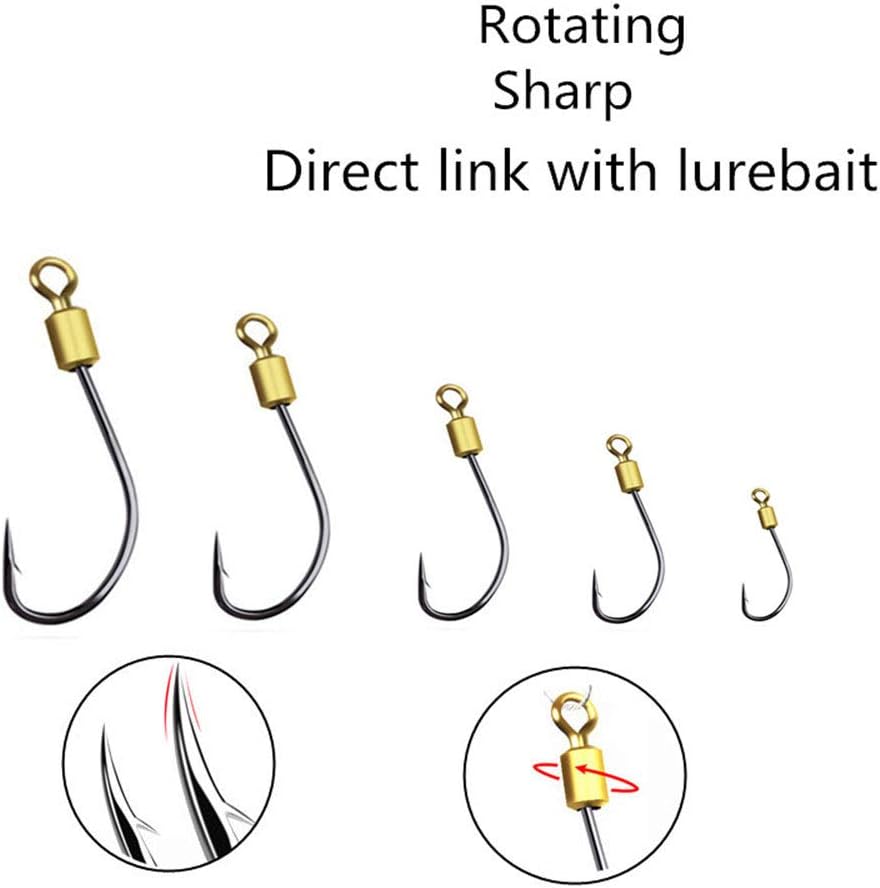 Senyu Fishing Hook Snelled Stainless Steel Wire Leader Fishing Rigs Hooks