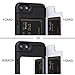 TORU CX PRO Compatible with iPhone SE 2020/iPhone 8/iPhone 7 Wallet Case - Protective Stone Pattern Dual Layer with Hidden Card Holder, ID Slot Hard Cover & Mirror - Marble Stone