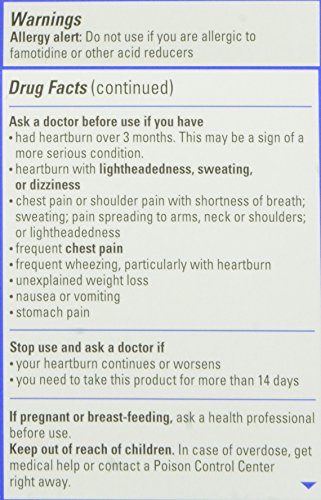 PEPCID AC MAXIMUM STRENGTH, 20 MG FAMOTIDINE FOR HEARTBURN PREVENTION & RELIEF, 25 CT