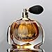 Ballerina Old Fashion Style Perfume Bottle with Black Mesh Atomizer Hand Blown Art Glass