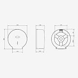 Jofel Smart Medium Toilet Roll Holder White 300 m ABS view 5