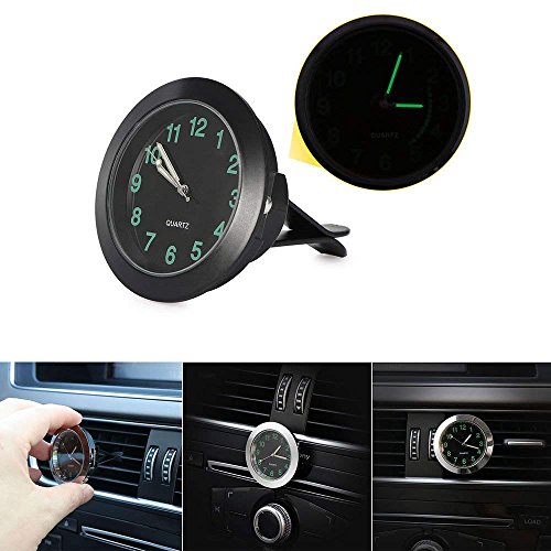 image for REACHS Car Dashboard Clock Cars Air Vent Quarz Clocks Mini, Perfect De