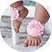 Miugle Baby Girls Barefoot Sandals Newborn Sandals Summer Shoes Pink