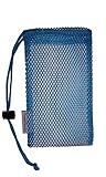 Blue Soap Saver w/ String Lock. Hang your favorite or specialty soap on a rope. Make it last longer and never drop the soap again.