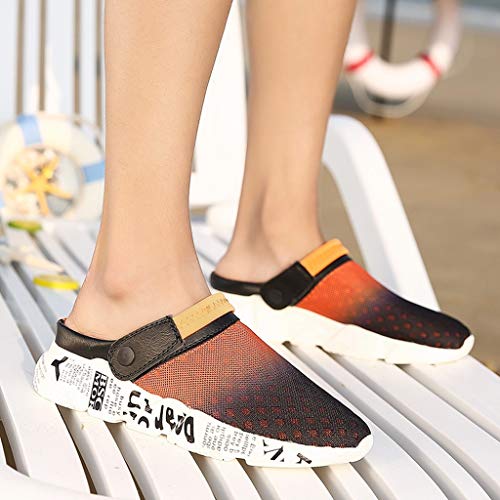 ONLY TOP Mens Womens Mesh Sandals Garden Clog Shoes Breathable Summer Slippers Lightweight Walking Beach Sandals