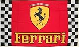 3'x5' FERRARI FLAG Red Checkerboard