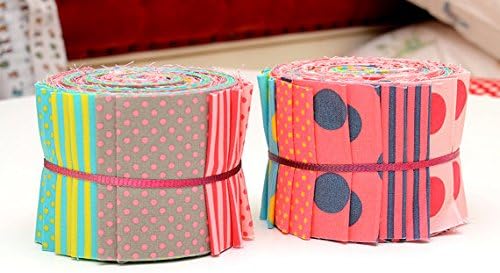 Notions Potions Quilt Jelly Roll 2.5x44" 6.4x112 cm. 20 Strips Cotton Chic Scandinavian Polka Dot Stripe