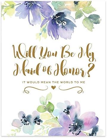Trulie Will You Be My Bridesmaid Card (Single, Maid of Honor)