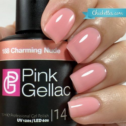 Pink Gellac #184 Rosy Pink UV/LED Gel Polish (15ml / 0.5 fl oz) by Pink Gellac