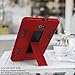 TIANLI for Samsung Galaxy Tab A 10.1 Case Hard Kickstand Unique Veins Three Layer Heavy Duty High Impact Absorption Anti Scratch Fingerprint Resistant,Red Black