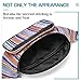 Kayhoma Boho Fanny Pack Stripe Festival Rave Retro Vintage Bum Bags Travel Hiking Waist Belt Purse