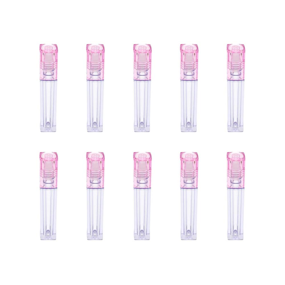 EOPER Lip Gloss Tube 6.5ml, 10 Pieces Square Empty Refillable Roll On Bottles Lip