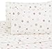 Amazon Brand – Pinzon Cotton Flannel Bed Sheet Set - King, Falling Snowflake Merlot