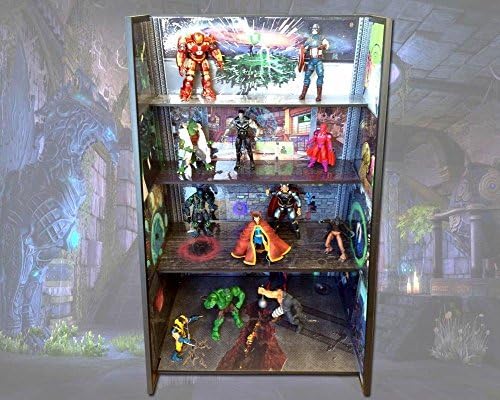 Super Heroes Stand with Graduated Shelves