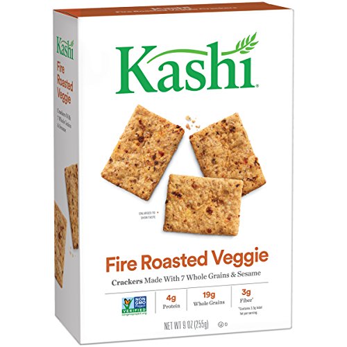 Kashi TLC Crackers, Fire Roasted Vegetable, 9 Ounce