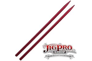 Jig Pro Shop 2 Pack - 3 1/2" Type I Micro Cord Aluminum Paracord Stitching Needles (Red)