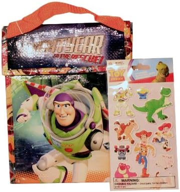 Pixar's Toy Story Lunch Bag with Bonus Disney Pixar Toy Story Stickers - Zak! Dura Sack - Easy to Clean Lunch Bag for Kids - Insulated Lunch Bag