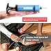 Dimples Excel Ball Pump for Soccer Basketball Football Volleyball Water Polo Ball, Needles and Nozzles Included