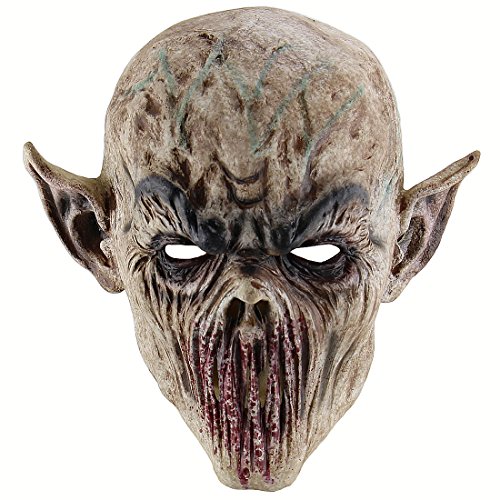 Scary Bloody Alien Demon Evil Zombie Monster Costume Latex Head Mask Creepy Horrific Halloween Cospl - //coolthings.us