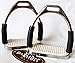 ProRider Horse Saddle English Stirrups Riding Flex Fillis Irons Double Jointed 51112SL