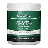 Herbal Vet Glucosamine for Dogs - Certified Organic Hip & Joint Powder Supplement for Dogs & Cats Infused with Hemp Oil Extract - Relieve Joint Pain The Easy Way - 100% All Organic Ingredients(10OZ)