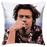 HAHAHAHA Harry Styles Pillowcase Multicoloured Generalduty Pillow Case Size 18 X 18 Inch / 45 X 45 cm