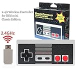 Wireless Controller for NES Mini Classic - Perfectmall Wireless Plug and Play Gaming Controller Gamepad for Nes Classic Edition System Games Console (2017 New Design)