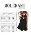 MOLERANI Women's Casual Swing Simple T-shirt Loose Dress, Medium,  Navy Blue