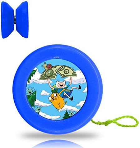Adventure Cool Time with Finn and Jake Yo Yo Professional Responsive Trick Yo-Yo Plastic Yoyo Ball Bearing Spinning String Spin YOYO Toys