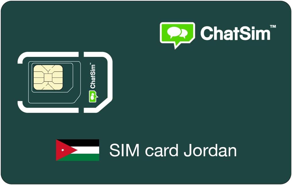 International SIM Card for travelling in JORDAN and all over the world – ChatSim – coverage in 165 countries, global roaming – multi-operator GSM/2G/3G/4G network, no fixed costs