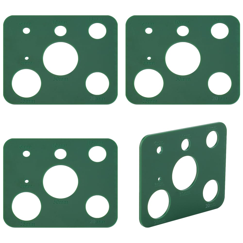 PH PandaHall 4PCS Safety Eyes Insertion Tool Green Auxiliary Tool for Attaching Safety Eyes and Washers Eyeball Gauge Board Rectangle Crochet Tools for Crochet Stuffed Animal Eyes 3/6/10/15/20/25/30mm