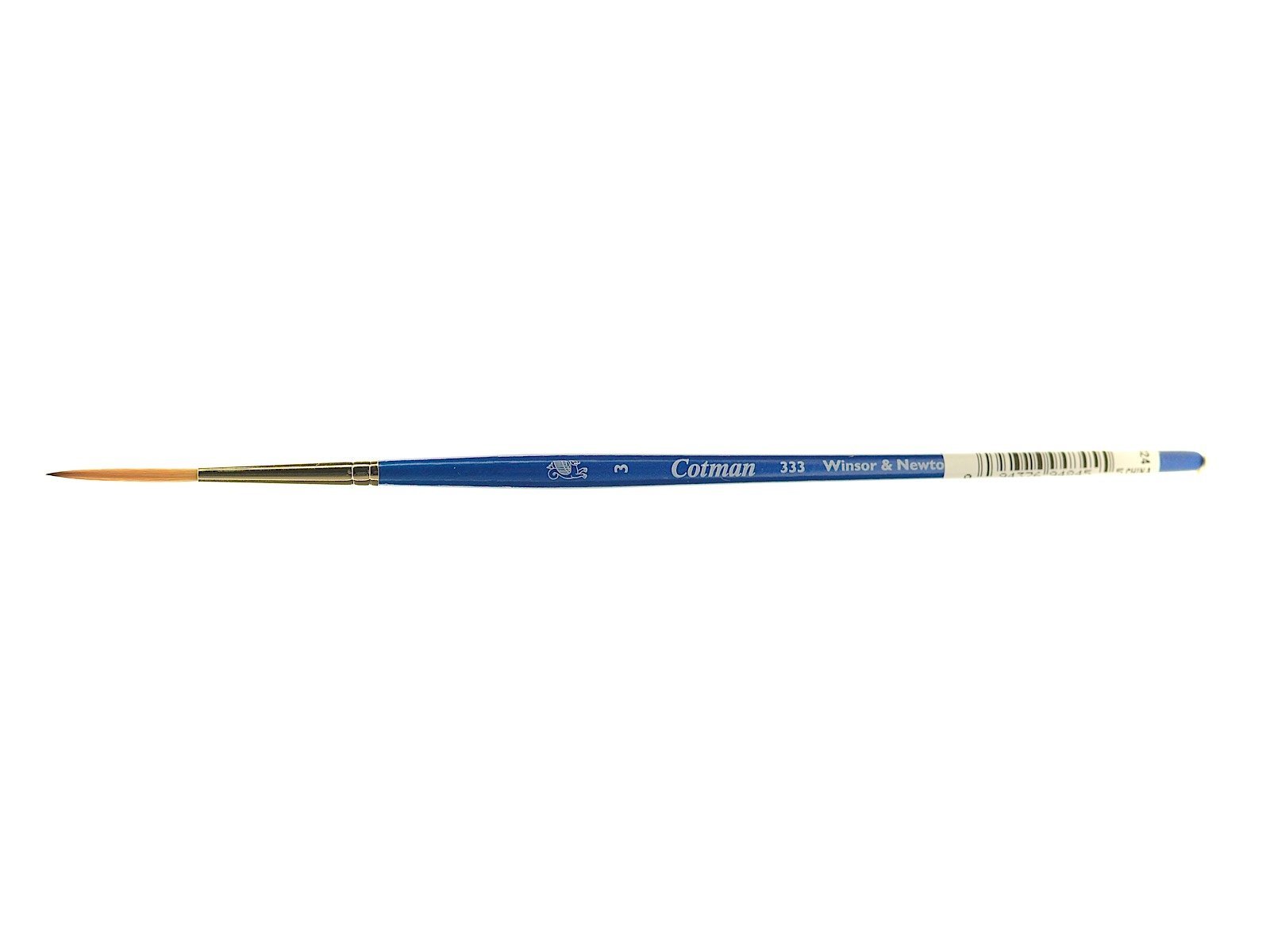 Winsor & Newton Brush, Wood, Transparent, no. 3 - 2 mm, round - rigging - brush, short handle