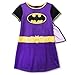 DC Comics Yankee Toy Box Batgirl Girls Nightgown Dorm with Cape (6-6X  Costume Cape Purple)