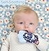 Baby Teething Mitten | Self-Soothing Baby Teething Relief | BPA Free Silicone Teething Mitten for Babies | Sensory Crinkle Toy with Adjustable Strap | Teething Mittens for Babies 3-12 mo (Pink)