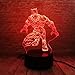 Marvel Movie Superhero Black Panther Action Figure 3D Table Lamp LED Night Lights Child Sleeping Decor Lamp Holiday Xmas Gifts (Black Panther)