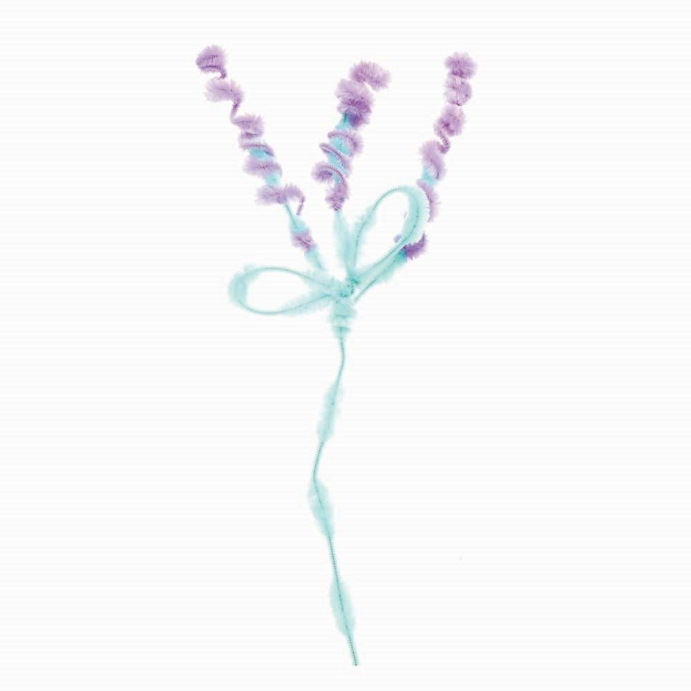 Baker Ross Pastel Fluffy Pipe Cleaners - Pack of 100, Craft Supplies for Kids (AX923), Assorted - Image 4