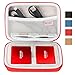 BOVKE 2-in-1 Carrying Case Compatible with Samsung T5 T3 T1 Portable 250GB 500GB 1TB 2TB SSD USB 3.1 Type C Hard Drive External Solid State Drives, Red