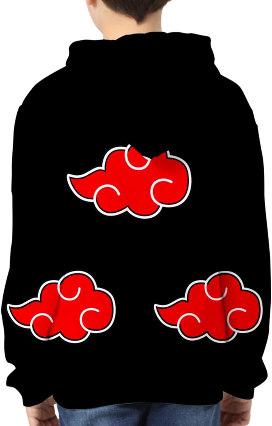 Haosheng Ragazzo e Ragazza 3D Felpa con Cappuccio Anime Naruto Pullover  Uchiha Kakashi Hokage Maniche Lunghe Uomo Accessori berjaya.edu.my